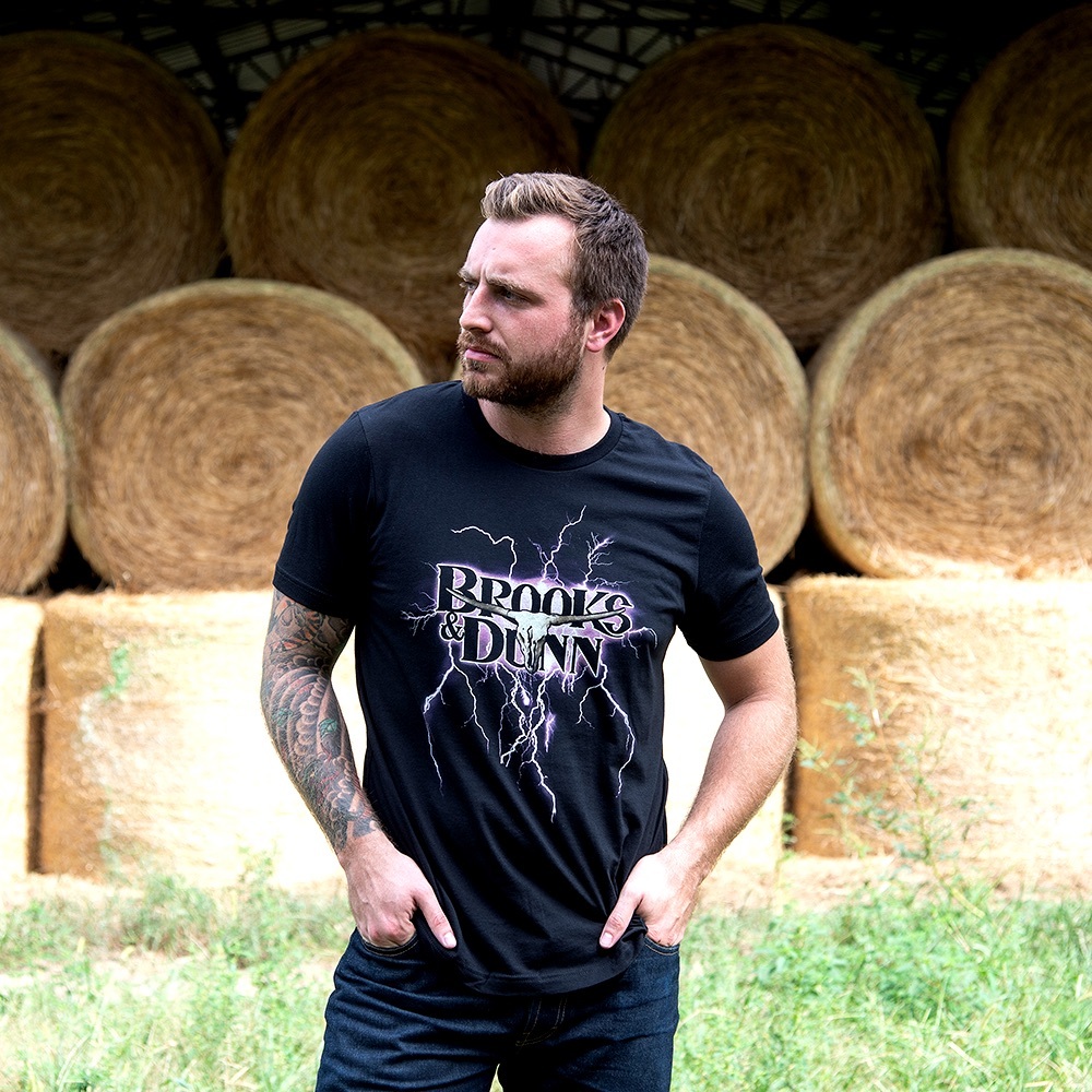 Brooks & Dunn Black Graphic Short Sleeve Tee